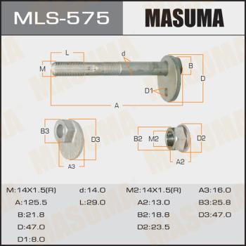 MASUMA MLS-575 - Болт регулювання розвалу коліс avtolavka.club
