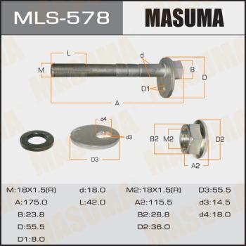 MASUMA MLS-578 - Болт регулювання розвалу коліс avtolavka.club