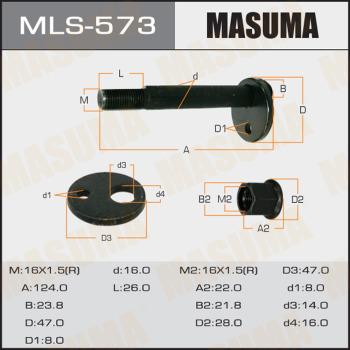 MASUMA MLS573 - Болт регулювання розвалу коліс avtolavka.club