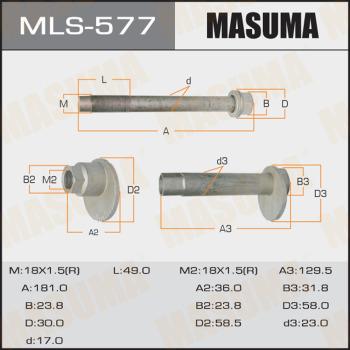 MASUMA MLS-577 - Болт регулювання розвалу коліс avtolavka.club