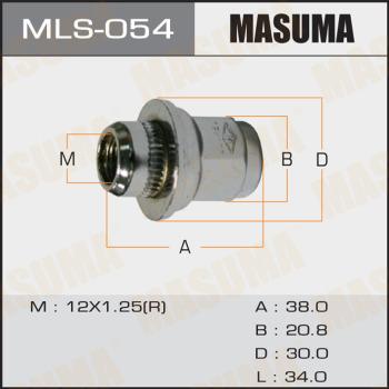 MASUMA MLS-054 - Гайка кріплення колеса avtolavka.club
