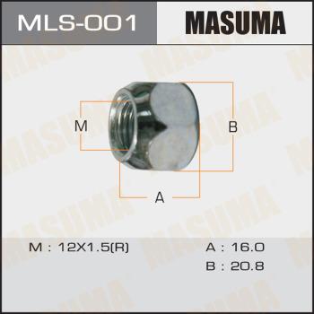 MASUMA MLS-001 - Гайка кріплення колеса avtolavka.club