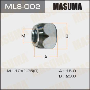 MASUMA MLS-002 - Гайка кріплення колеса avtolavka.club