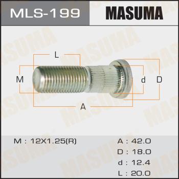 MASUMA MLS-199 - Болт кріплення колеса avtolavka.club