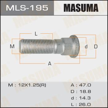 MASUMA MLS195 - Болт кріплення колеса avtolavka.club