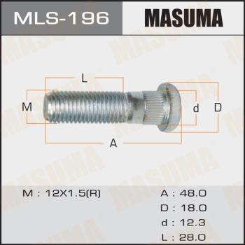 MASUMA MLS-196 - Болт кріплення колеса avtolavka.club