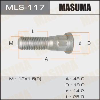 MASUMA MLS117 - Болт кріплення колеса avtolavka.club