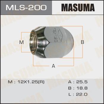 MASUMA MLS-200 - Гайка кріплення колеса avtolavka.club