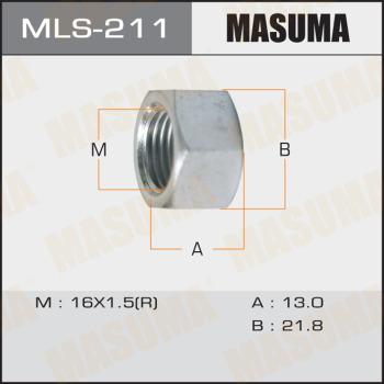 MASUMA MLS-211 - Гайка кріплення колеса avtolavka.club