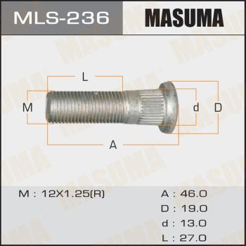 MASUMA MLS-236 - Болт кріплення колеса avtolavka.club