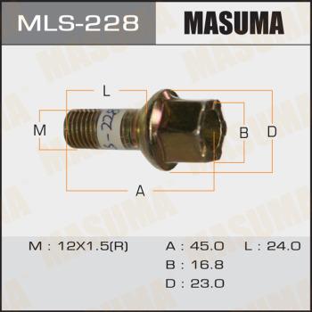 MASUMA MLS-228 - Болт для кріплення колеса avtolavka.club