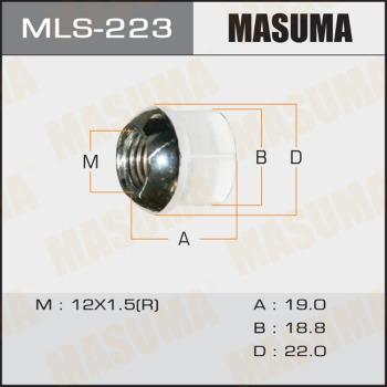 MASUMA MLS223 - Гайка кріплення колеса avtolavka.club