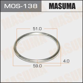 MASUMA MOS-138 - Кільце ущільнювача, труба вихлопного газу avtolavka.club