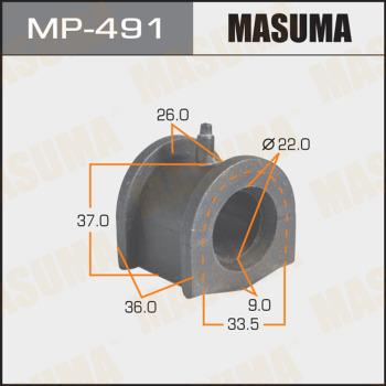 MASUMA MP-491 - Втулка, стабілізатор avtolavka.club