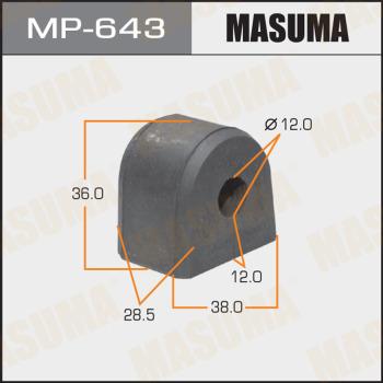 MASUMA MP-643 - Втулка, стабілізатор avtolavka.club