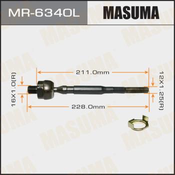 MASUMA MR-6340L - Осьовий шарнір, рульова тяга avtolavka.club