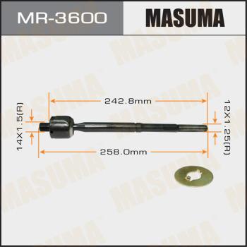 MASUMA MR-3600 - Осьовий шарнір, рульова тяга avtolavka.club