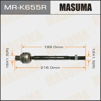 MASUMA MR-K655R - Осьовий шарнір, рульова тяга avtolavka.club