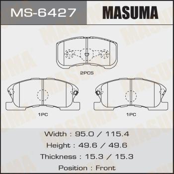 MASUMA MS-6427 - Комплект гальм, барабанний механізм avtolavka.club