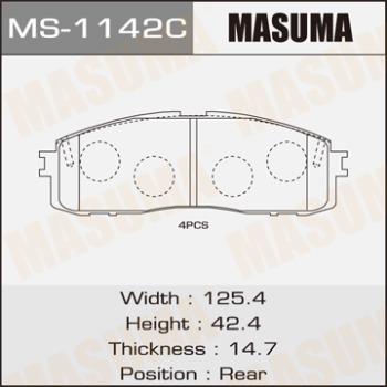 MASUMA MS-1142 - Комплект гальм, барабанний механізм avtolavka.club