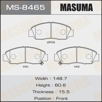 MASUMA MS-8465 - Комплект гальм, барабанний механізм avtolavka.club