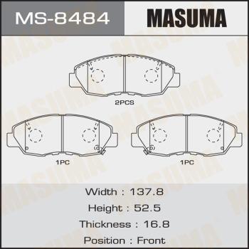 MASUMA MS-8484 - Комплект гальм, барабанний механізм avtolavka.club