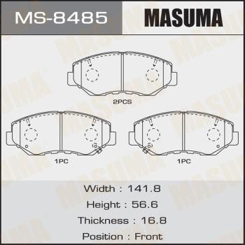 MASUMA MS-8485 - Комплект гальм, барабанний механізм avtolavka.club