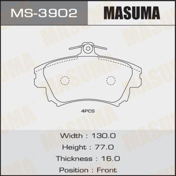 MASUMA MS-3902 - Комплект гальм, барабанний механізм avtolavka.club