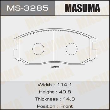 MASUMA MS-3285 - Комплект гальм, барабанний механізм avtolavka.club