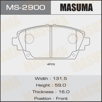 MASUMA MS-2900 - Комплект гальм, барабанний механізм avtolavka.club