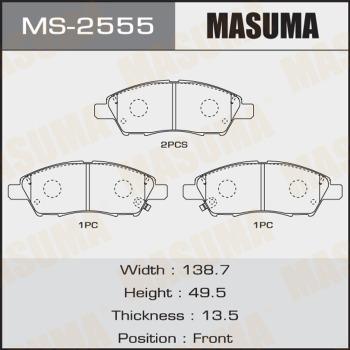 MASUMA MS-2555 - Комплект гальм, барабанний механізм avtolavka.club