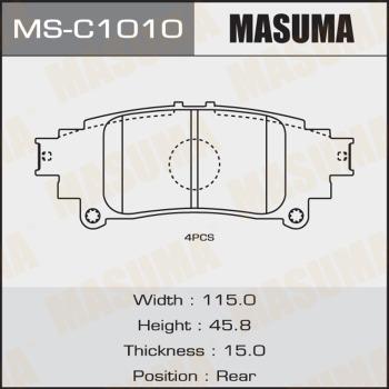 MASUMA MS-C1010 - Комплект гальм, барабанний механізм avtolavka.club