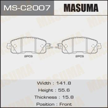MASUMA MS-C2007 - Комплект гальм, барабанний механізм avtolavka.club