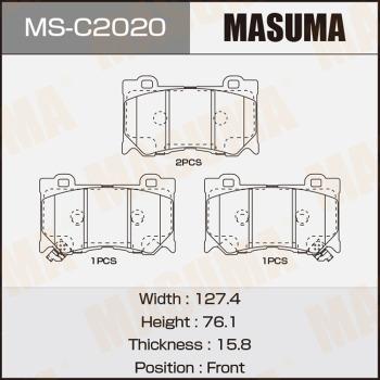 MASUMA MS-C2020 - Комплект гальм, барабанний механізм avtolavka.club