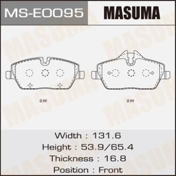 MASUMA MS-E0095 - Комплект гальм, барабанний механізм avtolavka.club