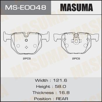 MASUMA MS-E0048 - Комплект гальм, барабанний механізм avtolavka.club