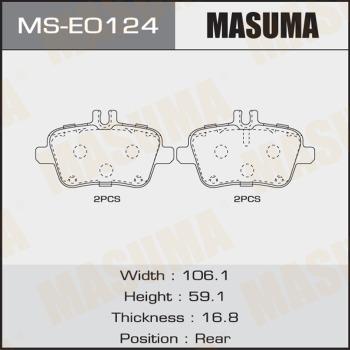 MASUMA MS-E0124 - Комплект гальм, барабанний механізм avtolavka.club