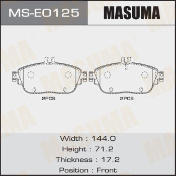 MASUMA MS-E0125 - Комплект гальм, барабанний механізм avtolavka.club