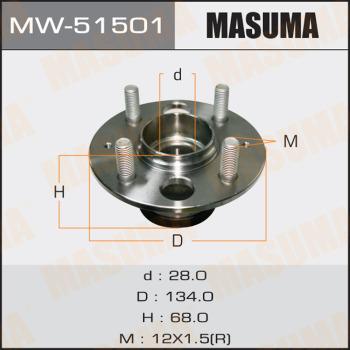 MASUMA MW-51501 - Маточина колеса avtolavka.club