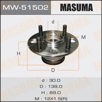 MASUMA MW-51502 - Маточина колеса avtolavka.club