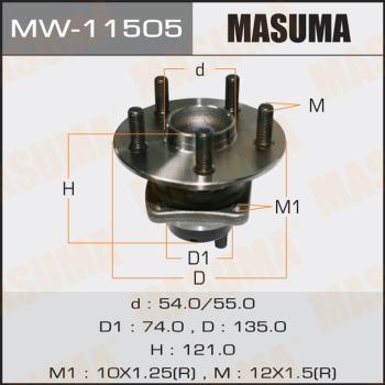 MASUMA MW-11505 - Маточина колеса avtolavka.club