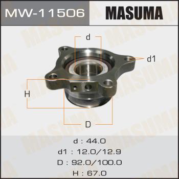 MASUMA MW-11506 - Комплект підшипника маточини колеса avtolavka.club