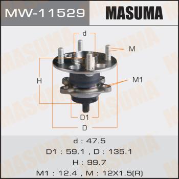 MASUMA MW11529 - Маточина колеса avtolavka.club