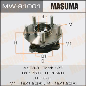 MASUMA MW-81001 - Маточина колеса avtolavka.club