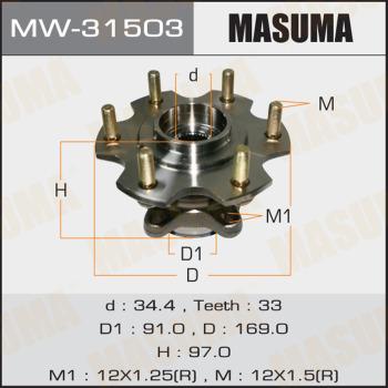 MASUMA MW-31503 - Маточина колеса avtolavka.club