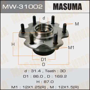 MASUMA MW-31002 - Маточина колеса avtolavka.club