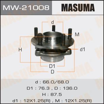 MASUMA MW-21008 - Маточина колеса avtolavka.club