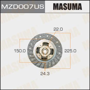 MASUMA MZD007US - Диск зчеплення avtolavka.club