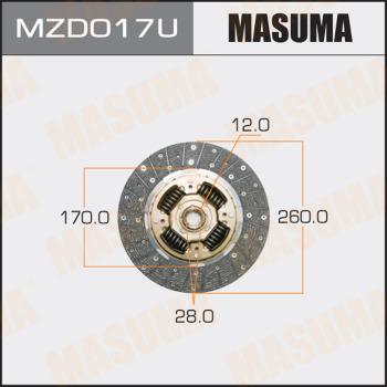 MASUMA MZD017U - Диск зчеплення avtolavka.club