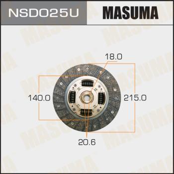 MASUMA NSD025U - Диск зчеплення avtolavka.club